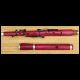 Purpleheart Flute with 6 keys, Silver and Black Chrome plated